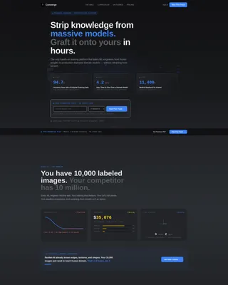 Transfer Learning Training Landing Page Template