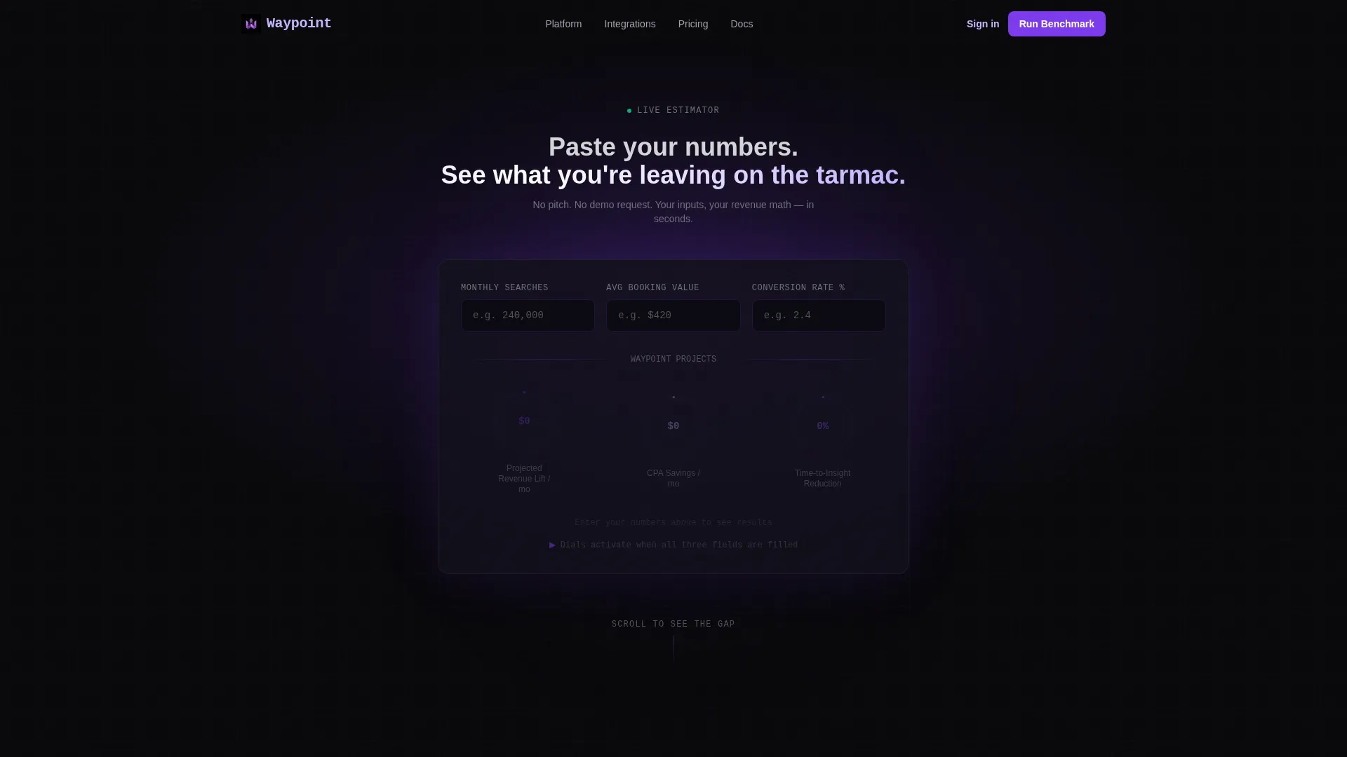 Travel Analytics Landing Page Template