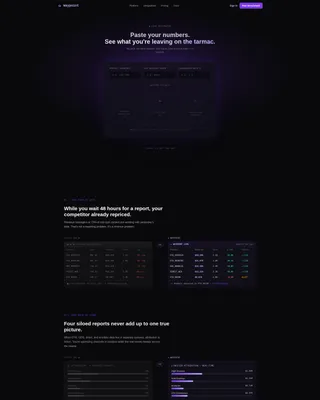 Travel Analytics Landing Page Template