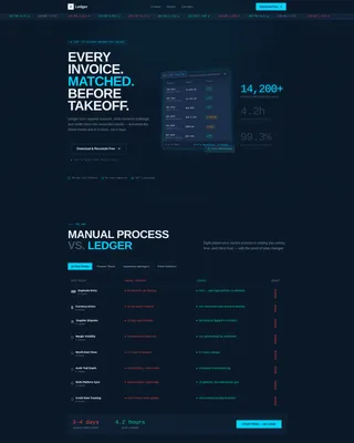 Travel Billing & Invoicing Landing Page Template