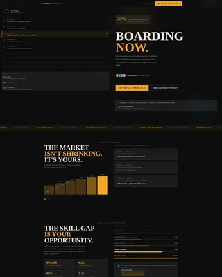 Bold Travel Course Landing Page Template