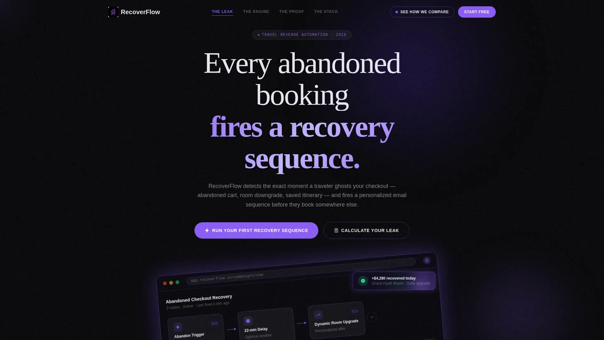 Travel Follow-Up Email Landing Page Template