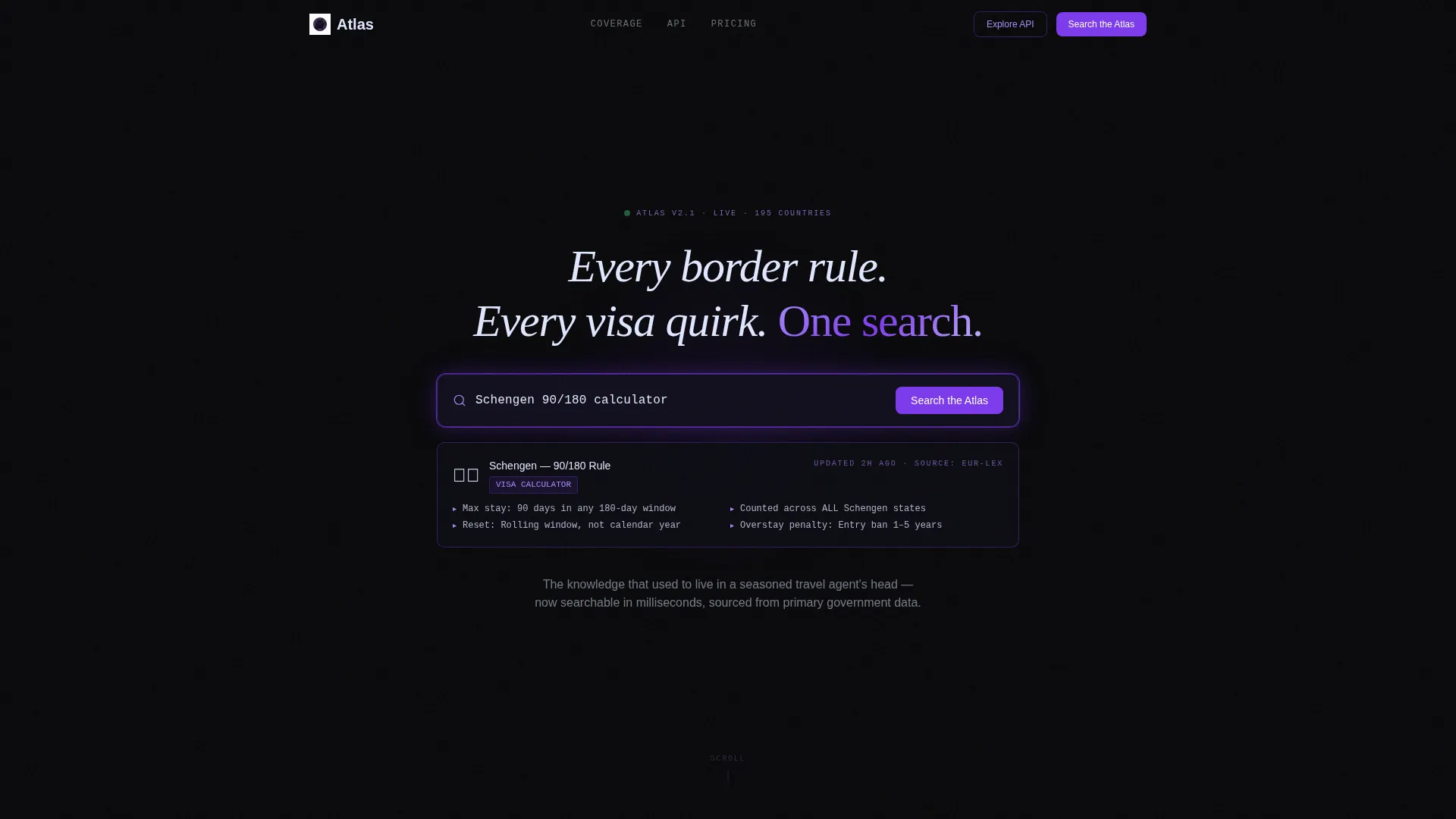 Travel Knowledge Base Landing Page Template