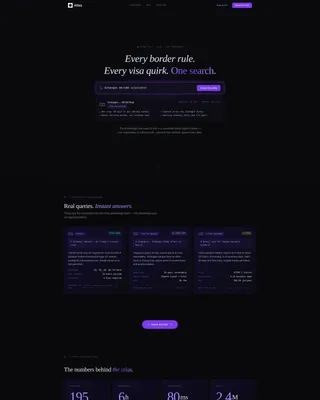 Travel Knowledge Base Landing Page Template