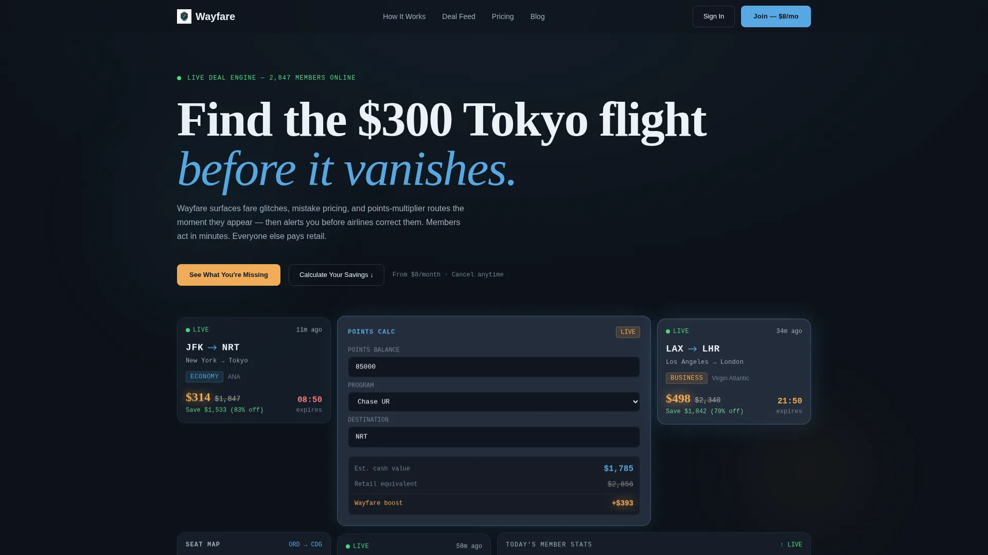 Travel Membership Bento Grid Landing Page Template