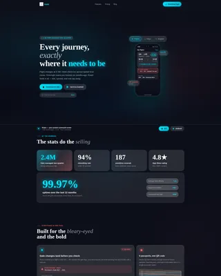 Dynamic Travel App Landing Page Template