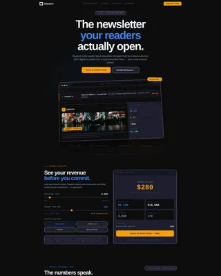 Travel Newsletter Landing Page Template