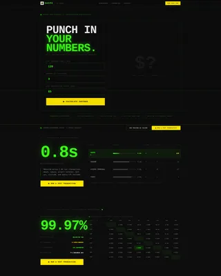 Travel POS Landing Page Template | Bold Brutalist