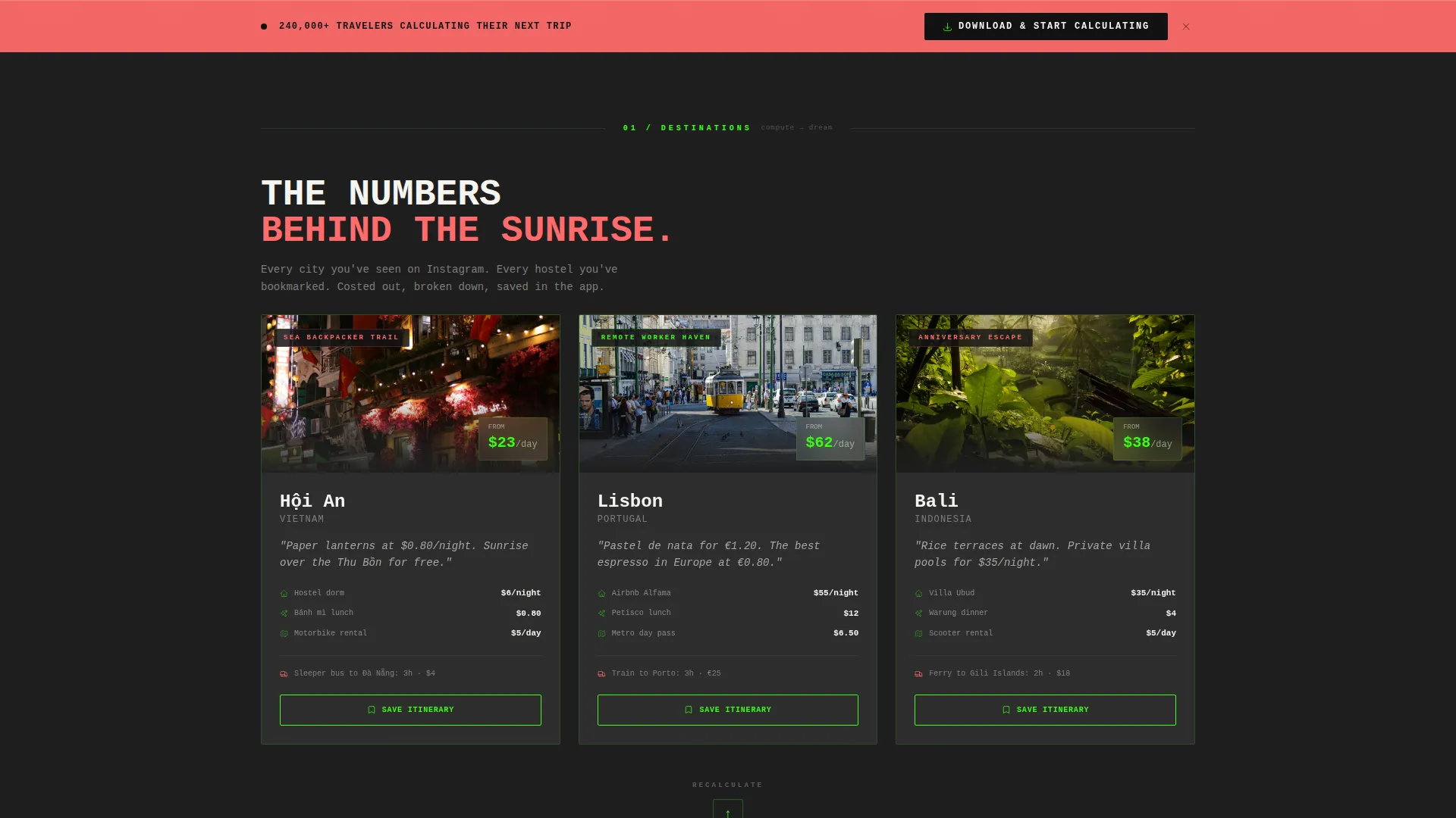 Bold Travel Landing Page Template