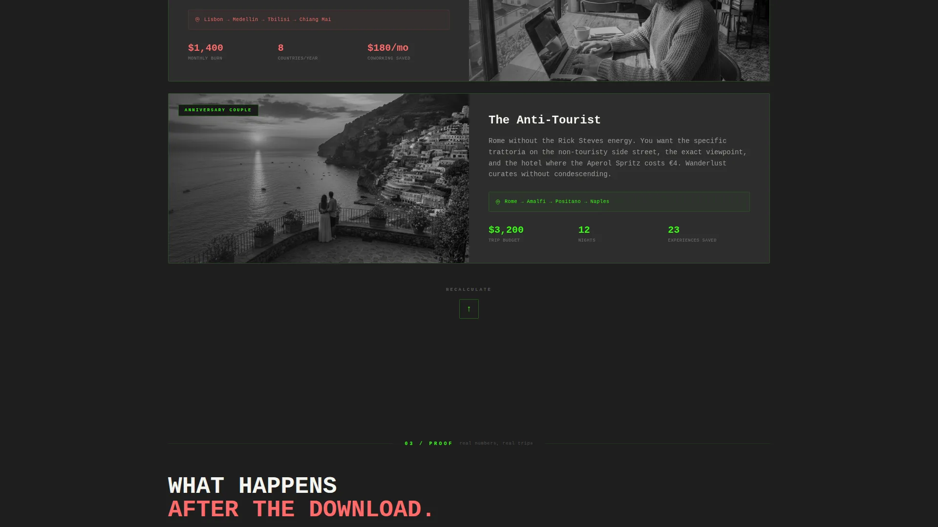 Bold Travel Landing Page Template