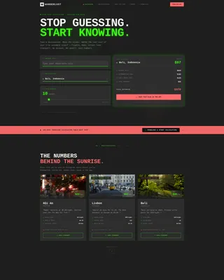 Bold Travel Landing Page Template