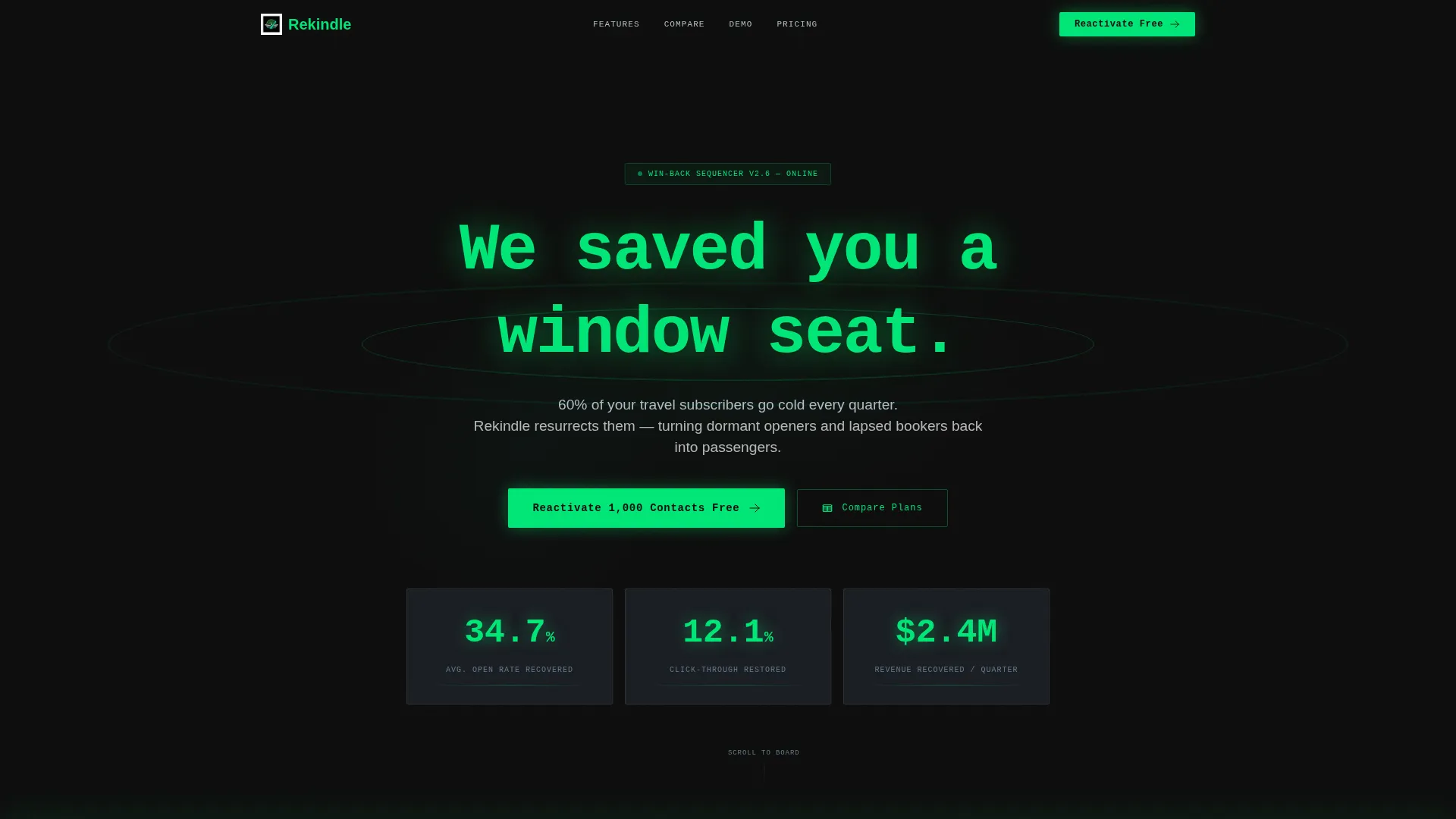 Customer Reactivation Landing Page Template