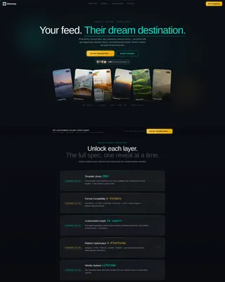 Travel Social Media Template Kit Landing Page