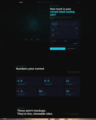 Modular Travel Landing Page Template | Free Trial