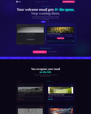 Travel Welcome Email Landing Page Template