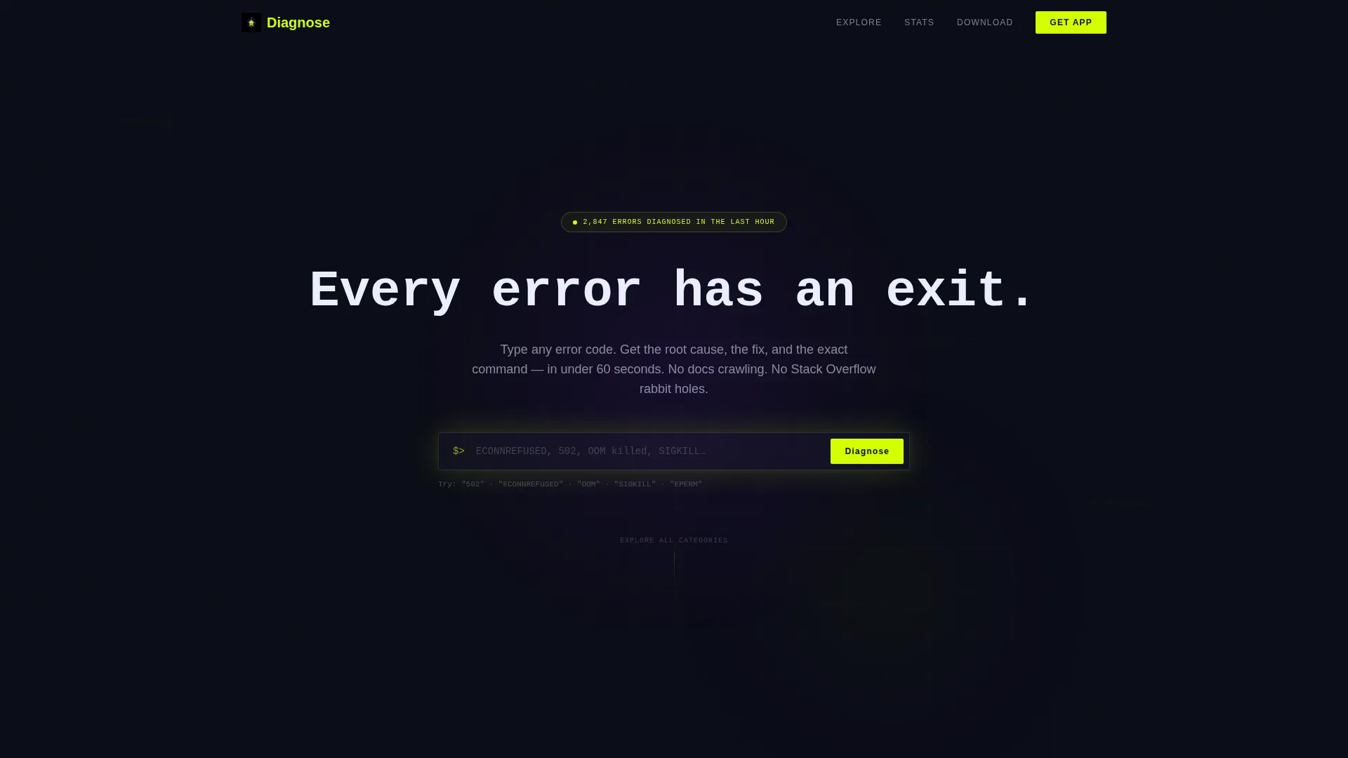 Troubleshooting Guide App Landing Page Template