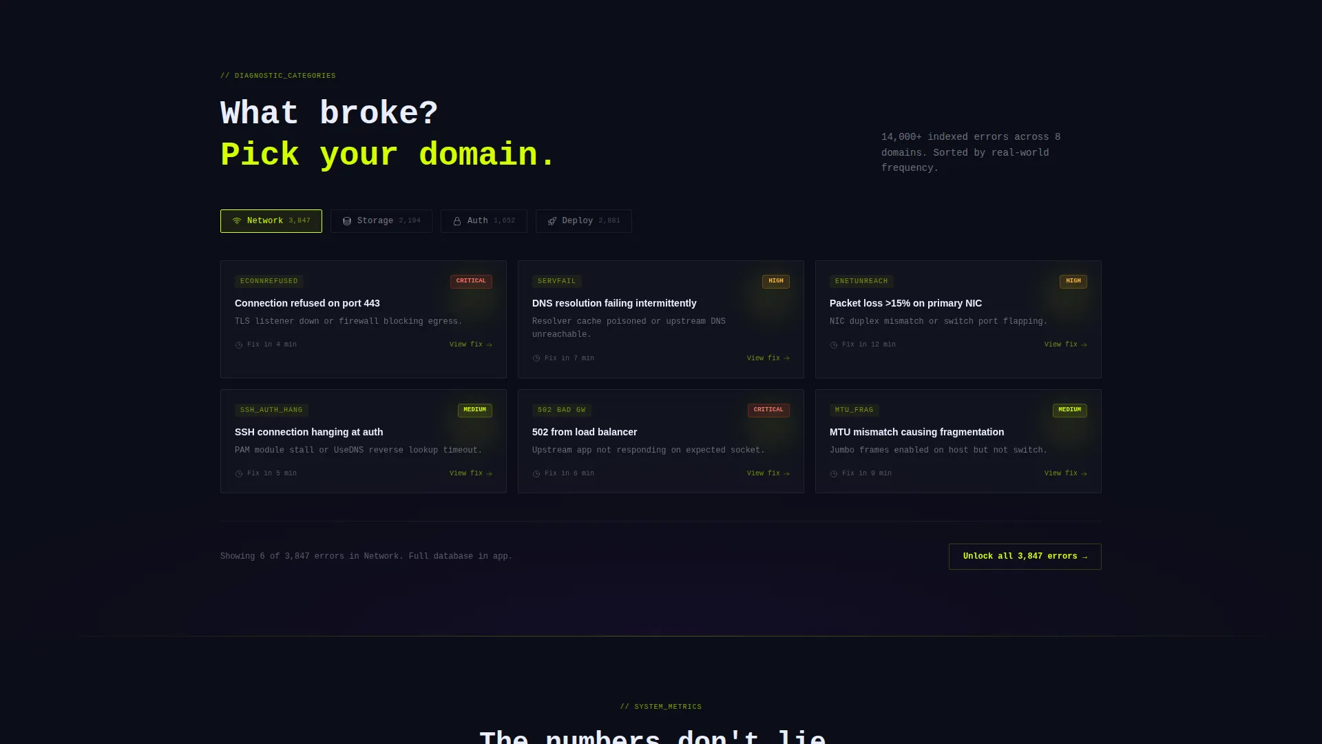 Troubleshooting Guide App Landing Page Template