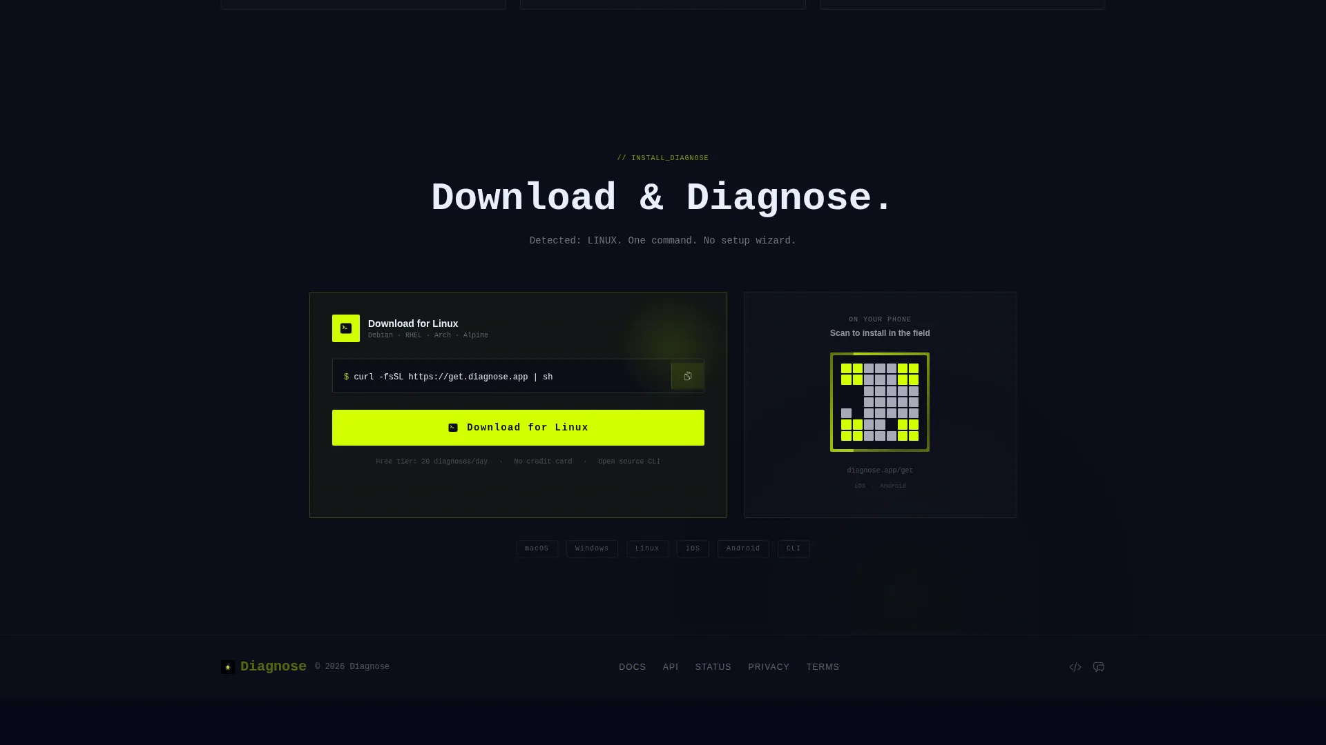 Troubleshooting Guide App Landing Page Template