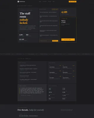 Tutoring Community Forum Landing Page Template