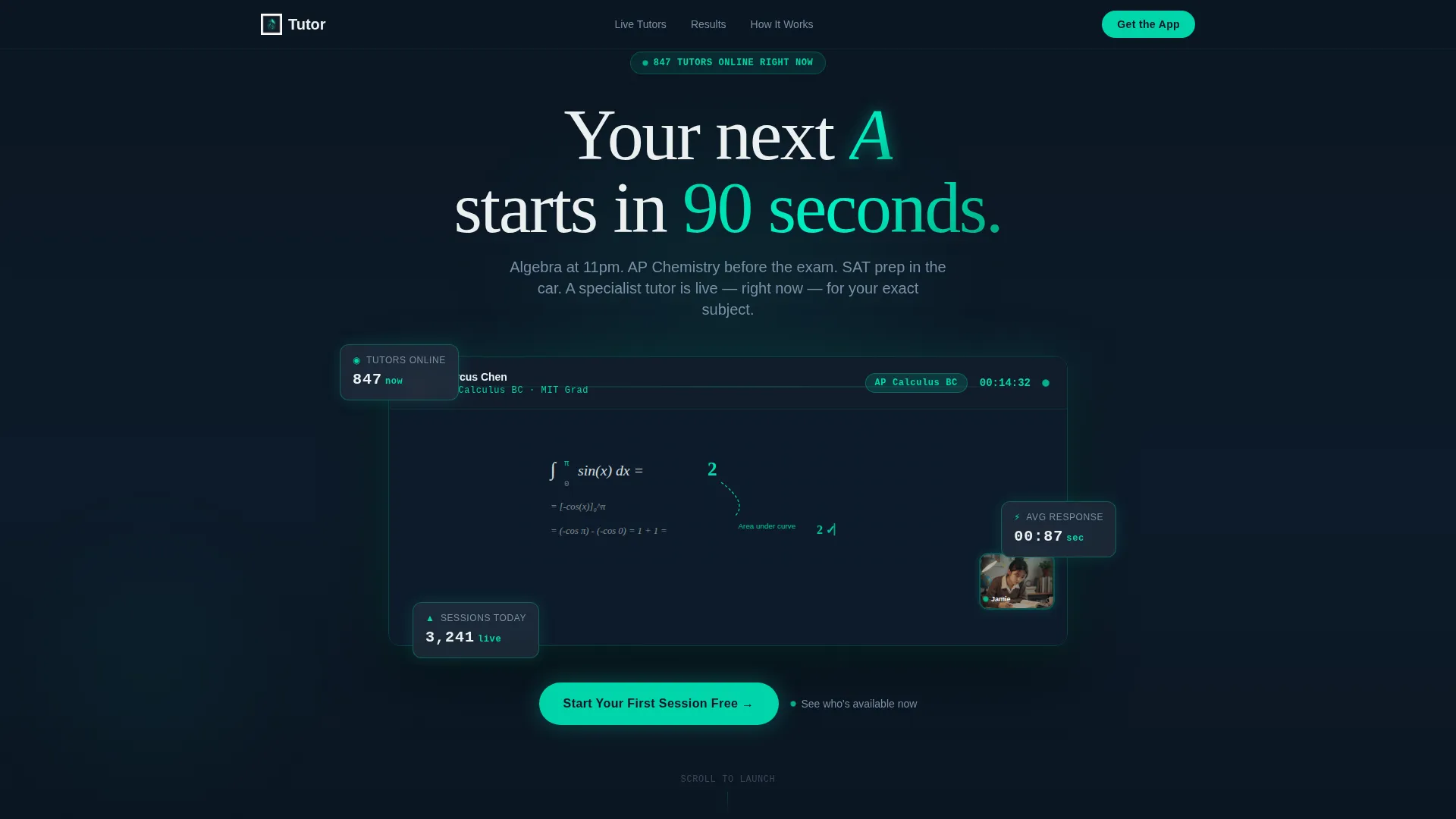 Instant Tutoring Landing Page Template