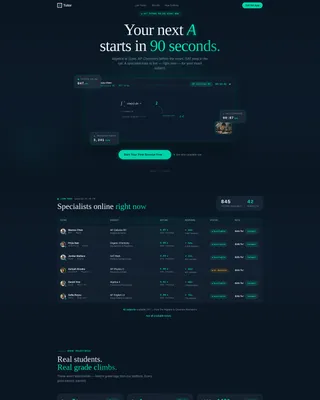 Instant Tutoring Landing Page Template