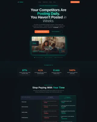 Tutoring Social Media Template Kit Landing Page