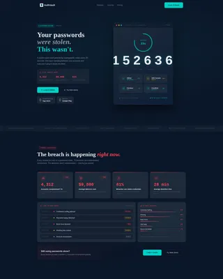 Two-Factor Authentication App Landing Page Template