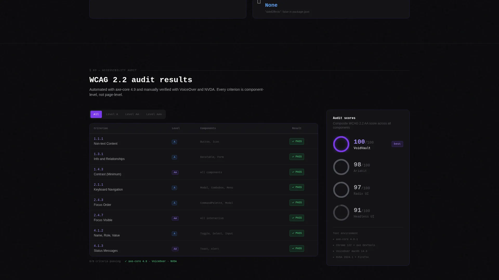 user interface Component Library Landing Page Template