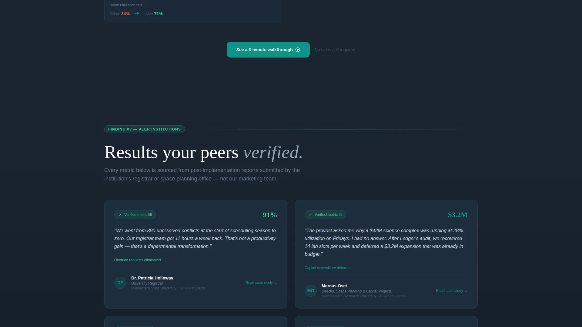 University Booking System Landing Page Template