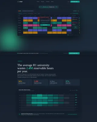 University Booking System Landing Page Template