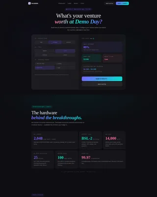 University Incubator Landing Page Template
