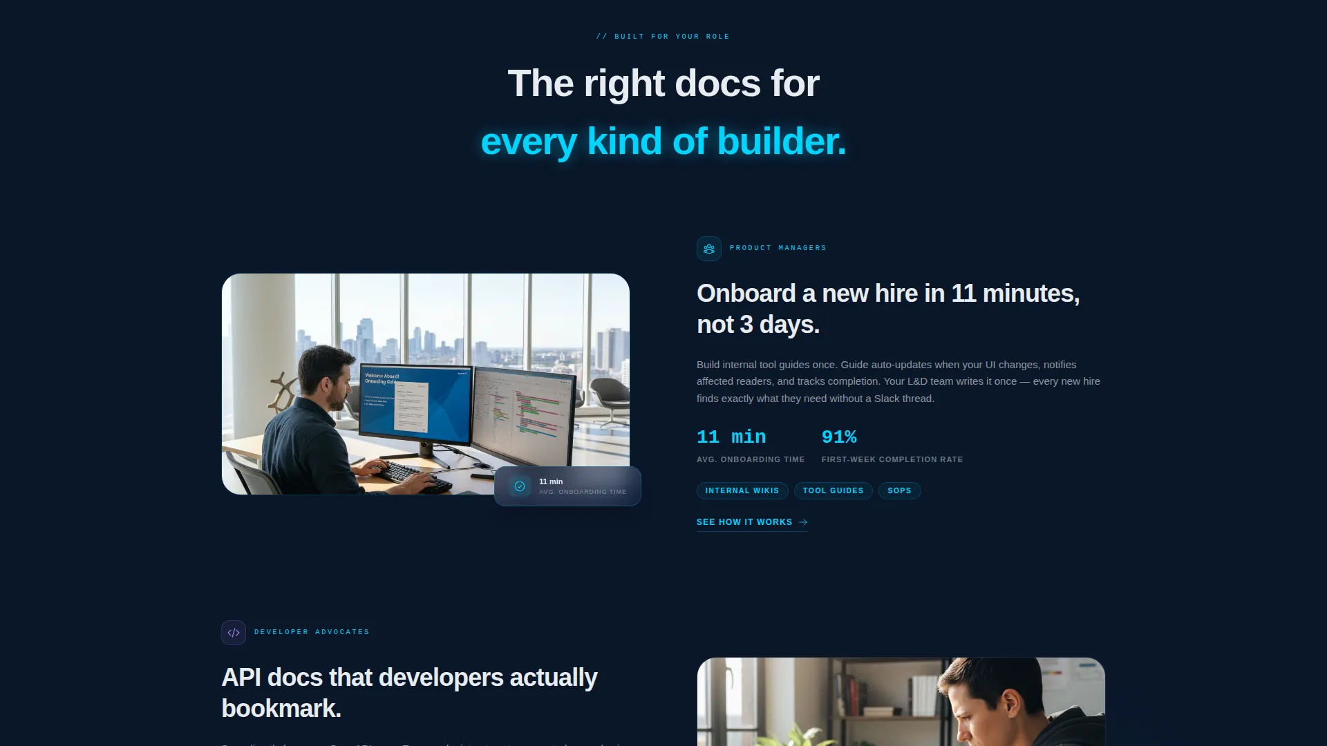 Documentation Landing Page Template for Product Teams
