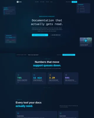 Documentation Landing Page Template for Product Teams