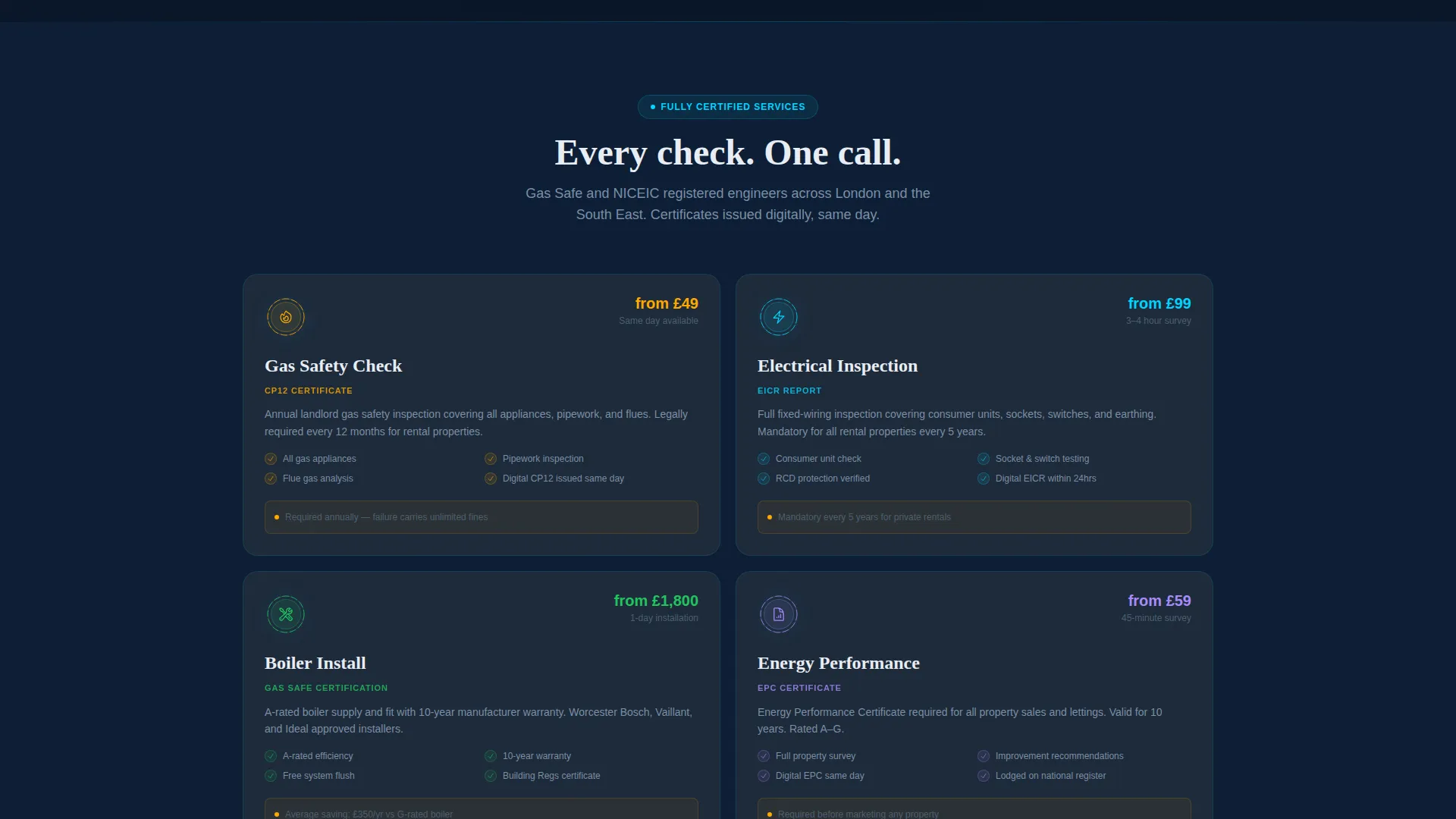 Utility Booking Landing Page Template
