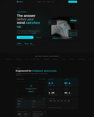 Veterinary AI Imaging Landing Page Template