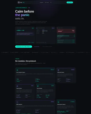 Veterinary AI Voice Assistant Landing Page Template