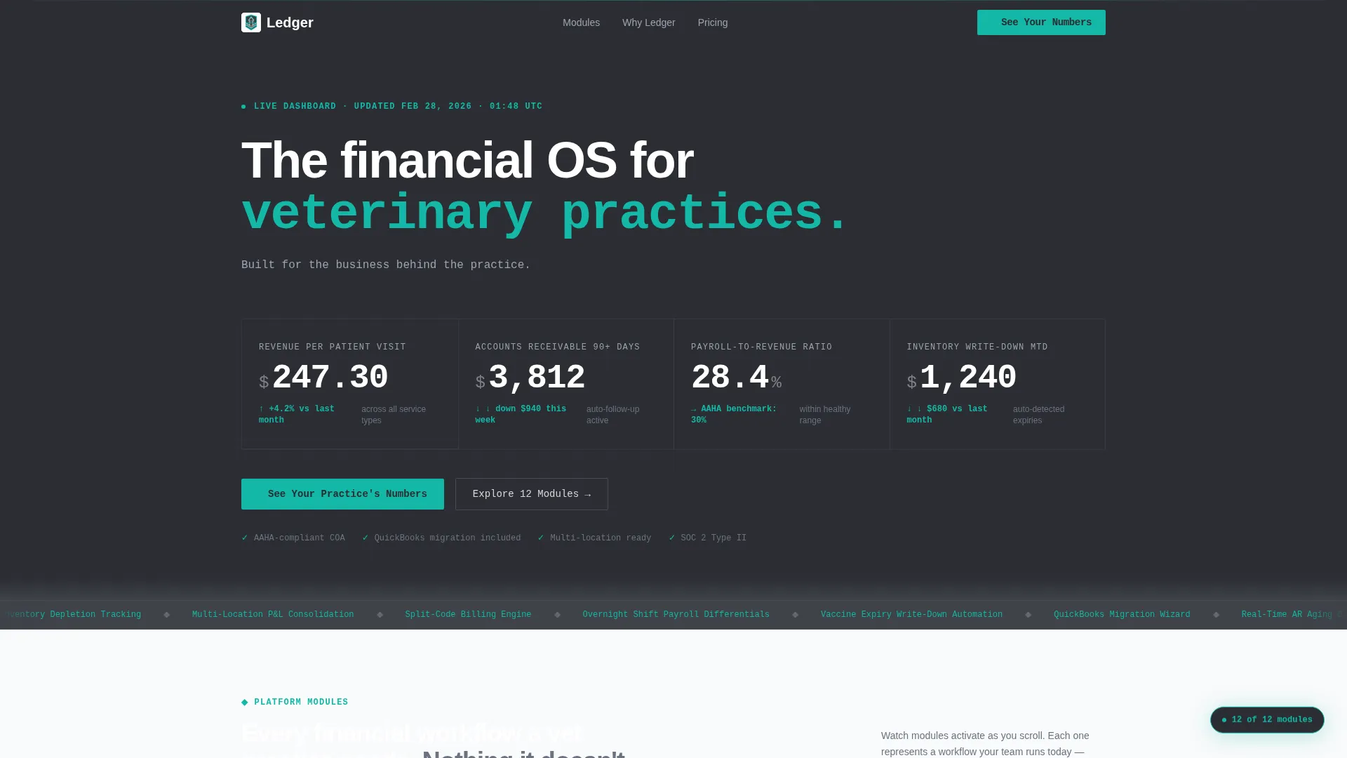 Veterinary Accounting Software Landing Page Template