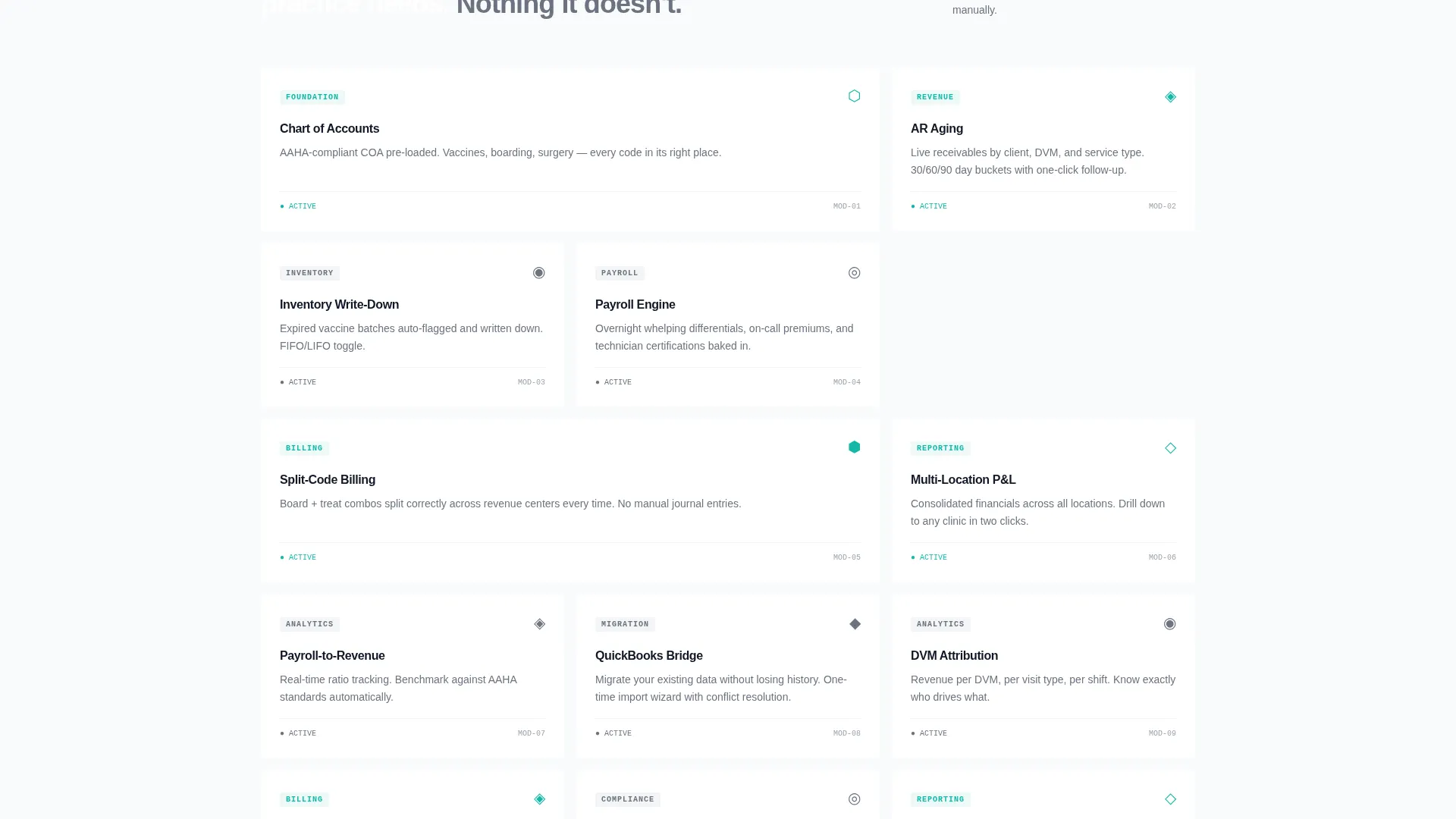 Veterinary Accounting Software Landing Page Template