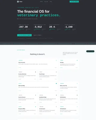 Veterinary Accounting Software Landing Page Template