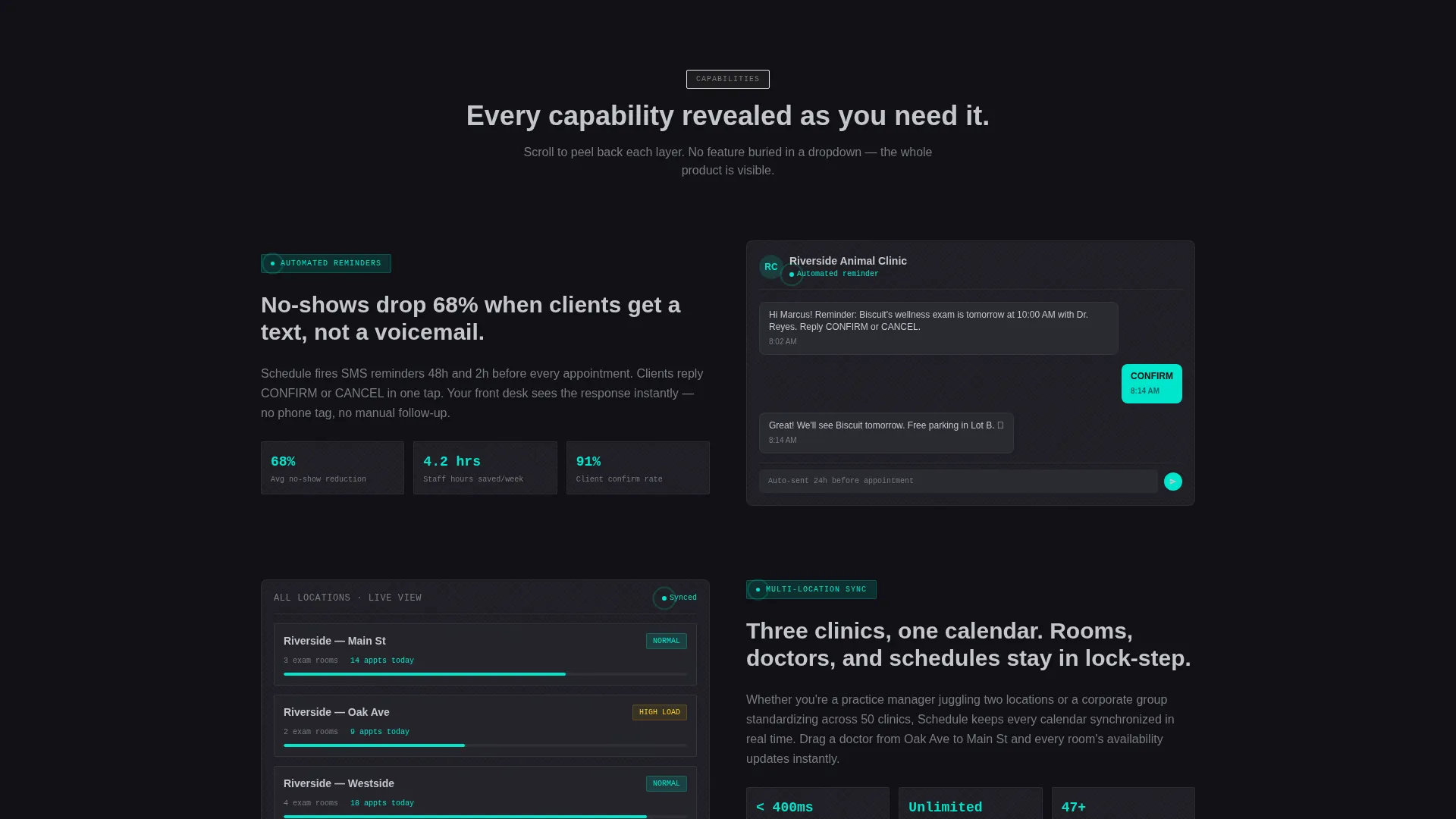 Veterinary Booking & Scheduling Landing Page Template