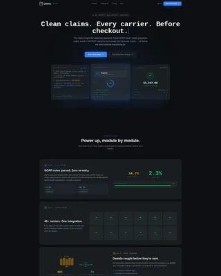 Precision Veterinary Landing Page Template