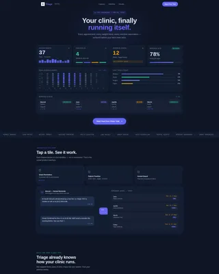 Veterinary Client Management Landing Page Template