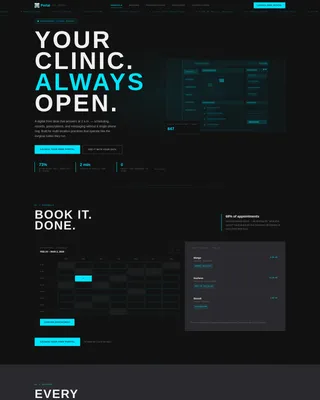 Veterinary Customer Portal Landing Page Template