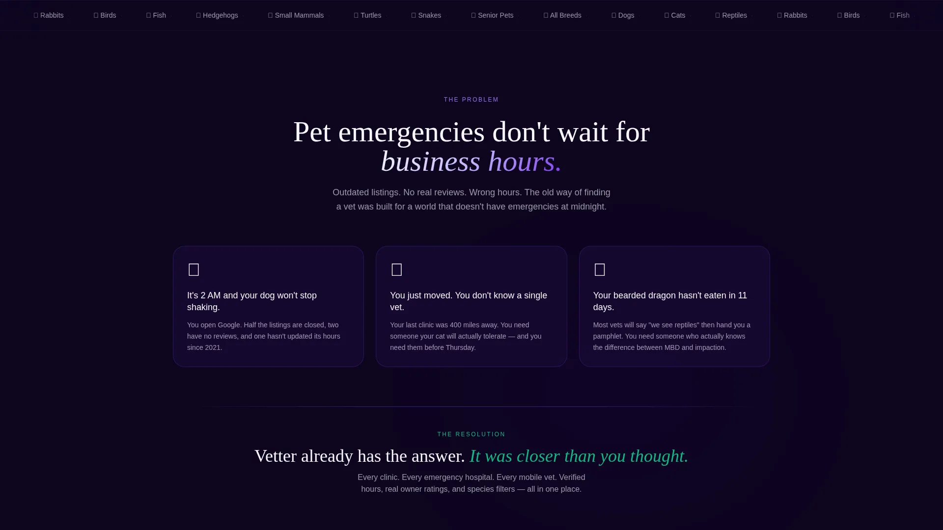 Veterinary Directory Landing Page Template
