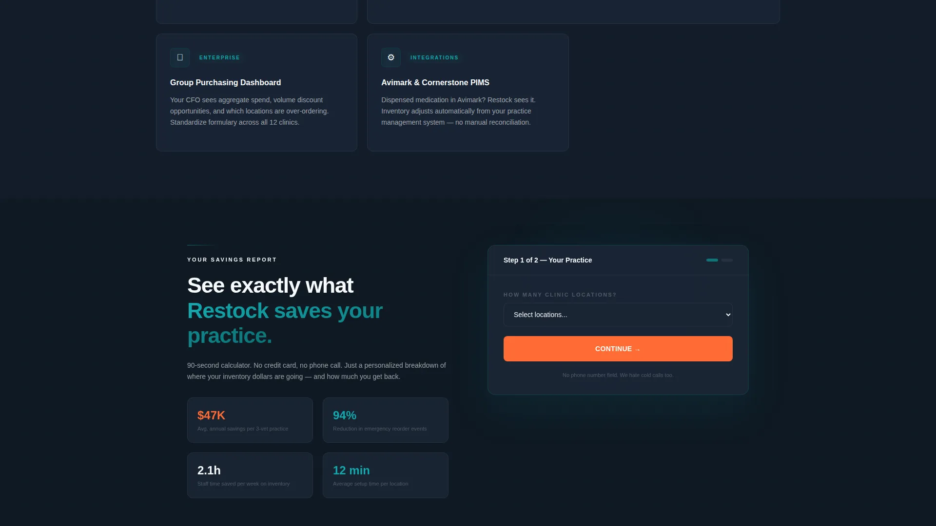 Veterinary Inventory Management Landing Page Template