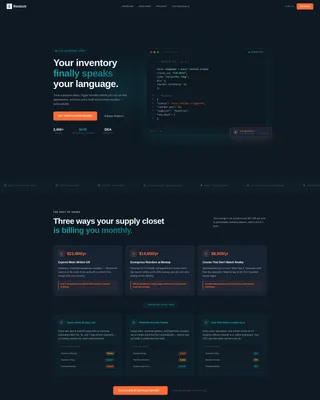 Veterinary Inventory Management Landing Page Template