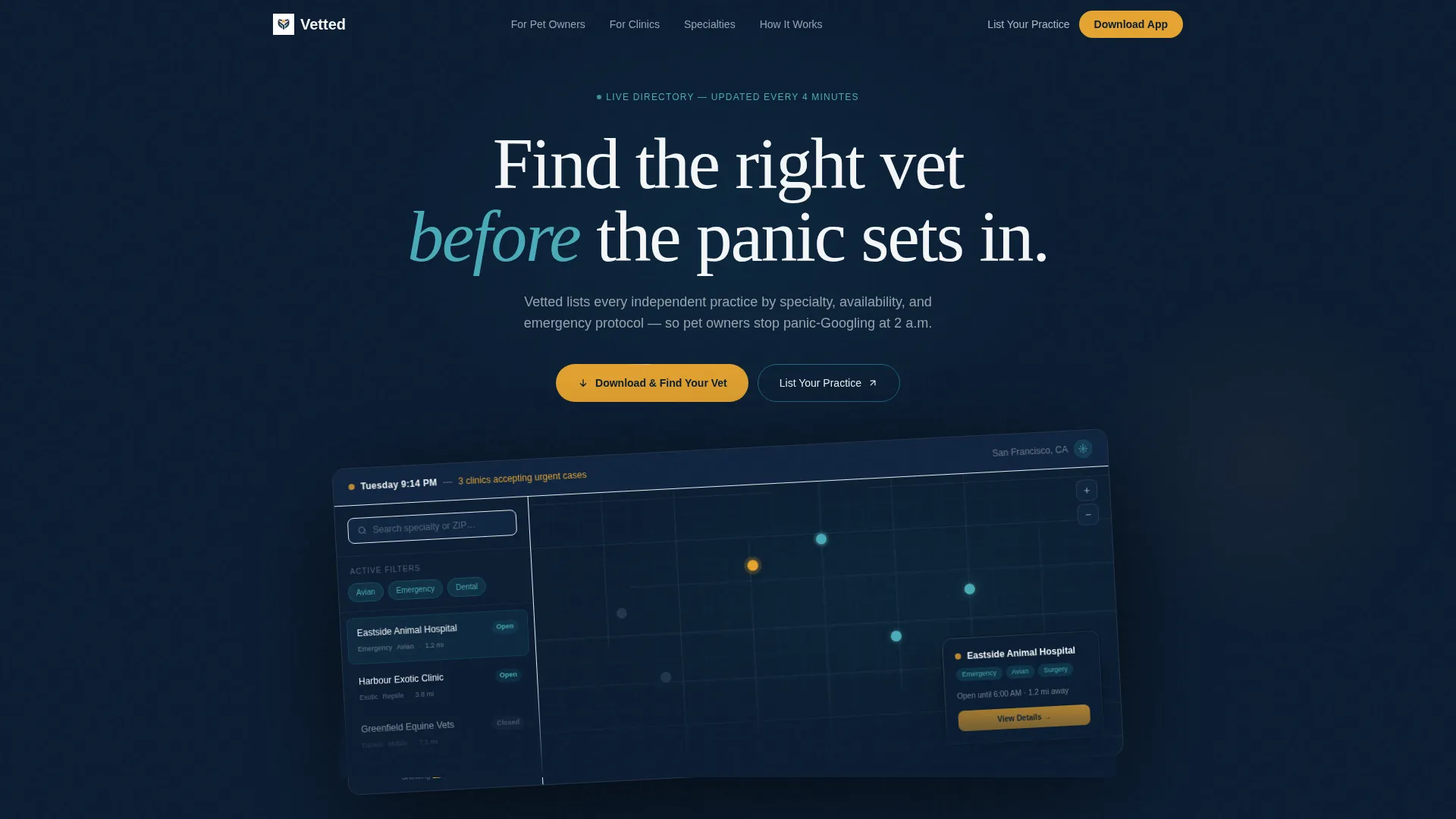 Veterinary Membership Site Landing Page Template