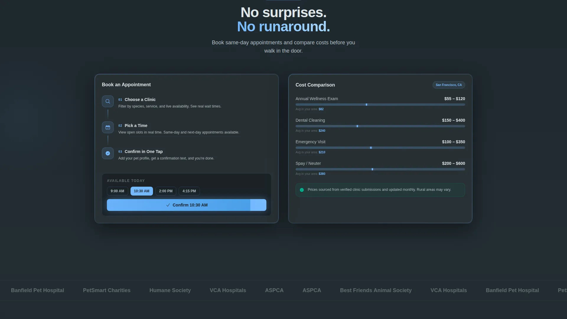 Veterinary App Landing Page Template