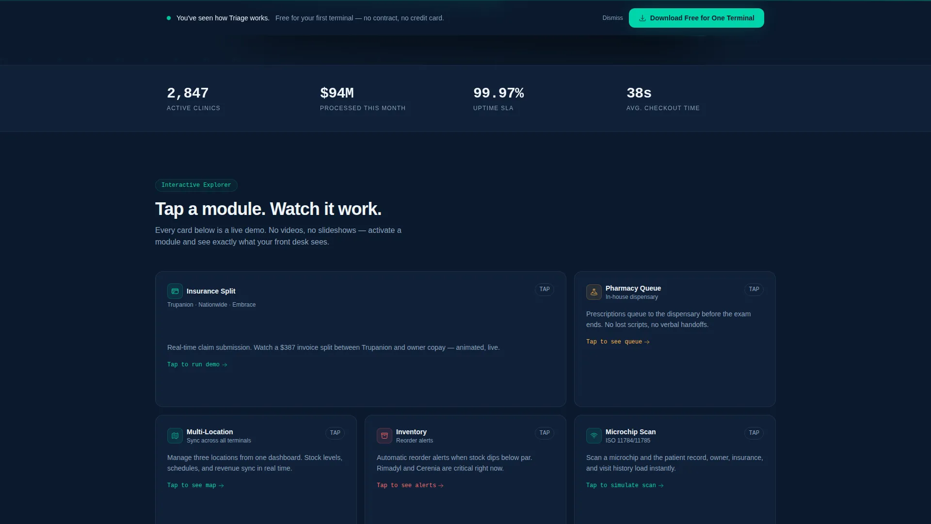 Animal Care System Landing Page Template