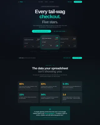 Veterinary Reputation Management Landing Page Template